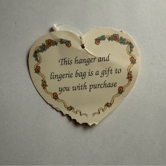 Dentelle 80s Vintage Magenta Floral Satin Lingerie w/ Hanger & Bag Made in USA - Picture 11 of 11